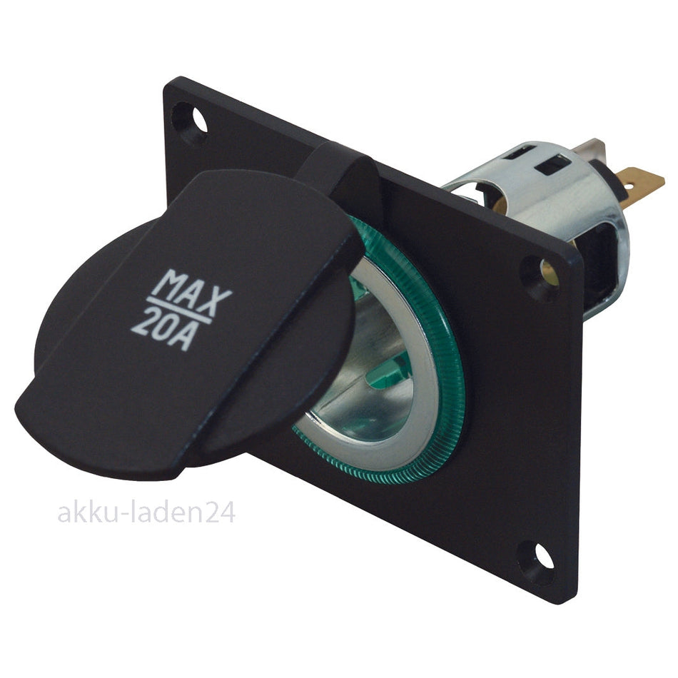 Einbau Power Steckdose Zigarettenanzünder mit Frontplatte