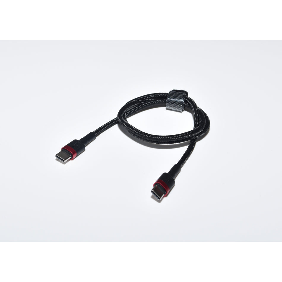 USB Ladekabel schwarz USB-C auf USB-C Stecker 0,5m für Smartphone / Tablet