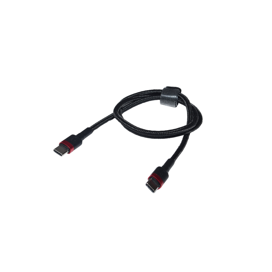USB Ladekabel schwarz USB-C auf USB-C Stecker 0,5m für Smartphone / Tablet