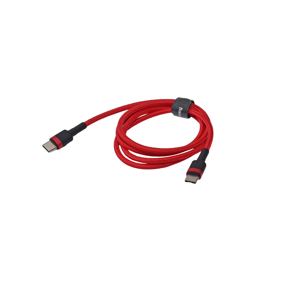 USB Ladekabel rot USB-C auf USB-C Stecker 1m für Smartphone / Tablet