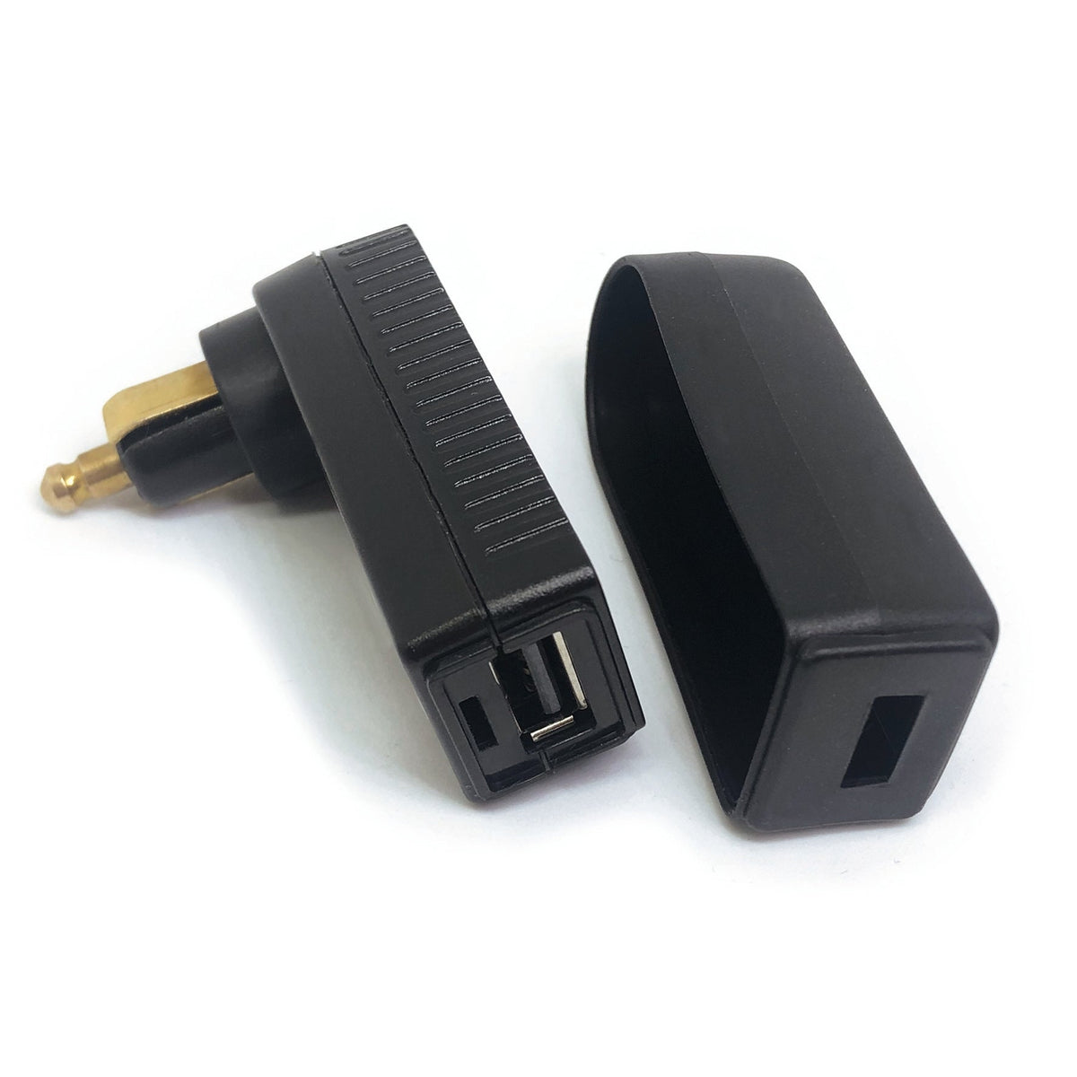 USB Winkel-Lader spritzwassergeschützt Motorrad Bordsteckdose Quickcharge 3A BAAS USB9