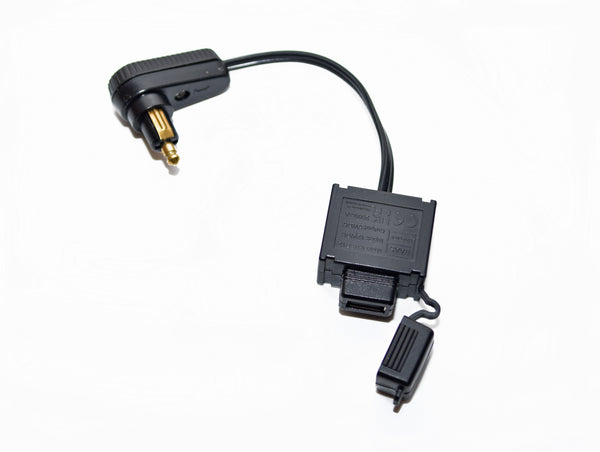 USB Ladekabel spritzwassergeschützt mit flachem Winkelstecker für Motorrad  Bordsteckdose