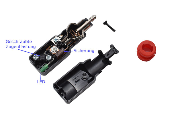 Zigarettenanzünder Stecker für PKW & Motorrad mit LED und Sicherung - akku- laden24