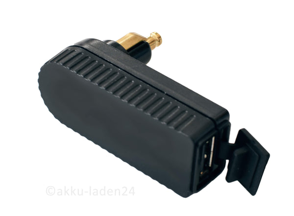 Ladekabel mit 3-Pol Traktor Stecker DIN 9680 auf Power USB Dose 3A -  akku-laden24