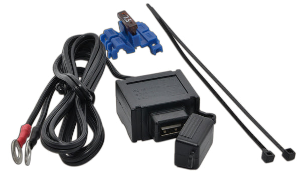 USB Motorrad Ladekabel spritzwassergeschützt 12V/5V 2A mit Bordstecker -  akku-laden24