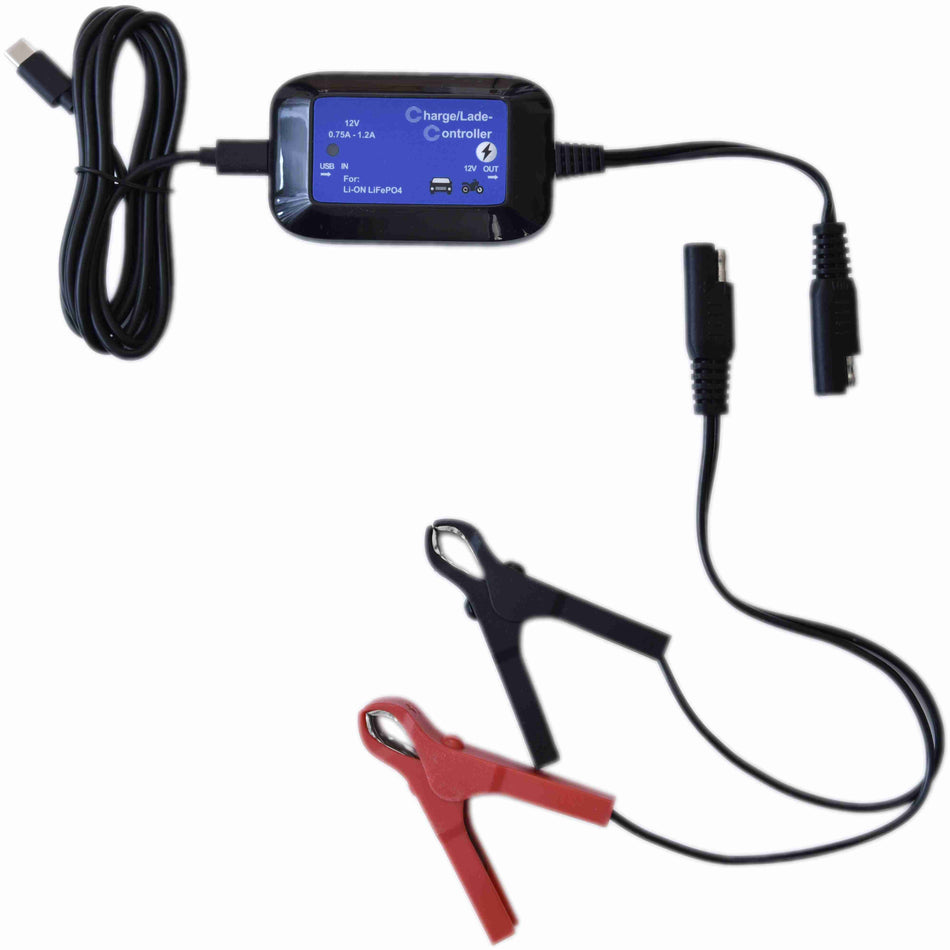 Batterie Laderegler BA101, Ladegerät für 12V Li-ON/LiFePO4 / LITHIUM Batterien