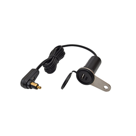 Motorrad Tankrucksack Ladekabel USB-A+C 2x3,6A BAAS USB17 Kappe offen