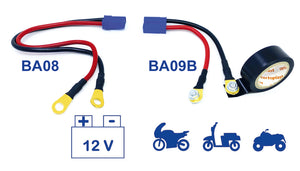USB Steckdose Spritzwassergeschützt mit 1,5m Kabel für Motorrad, Roller,  Moped