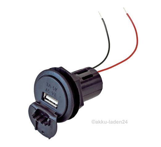 USB Einbau Steckdose 3A Powerdose Quick Charge mit Deckel 12V/24V -  akku-laden24