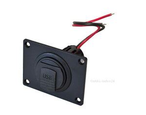 USB Einbau Steckdose 3A Powerdose Quick Charge mit Deckel 12V/24V -  akku-laden24
