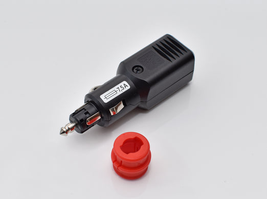 Zigarettenanzünder Stecker für PKW & Motorrad mit LED und