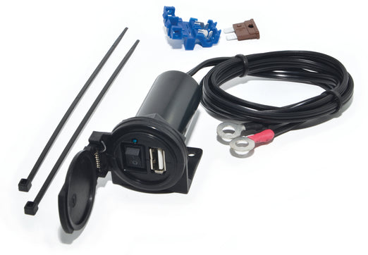 USB Einbau Steckdose für Motorrad mit Schalter 5V/2,1A BAAS USB7 - akku- laden24